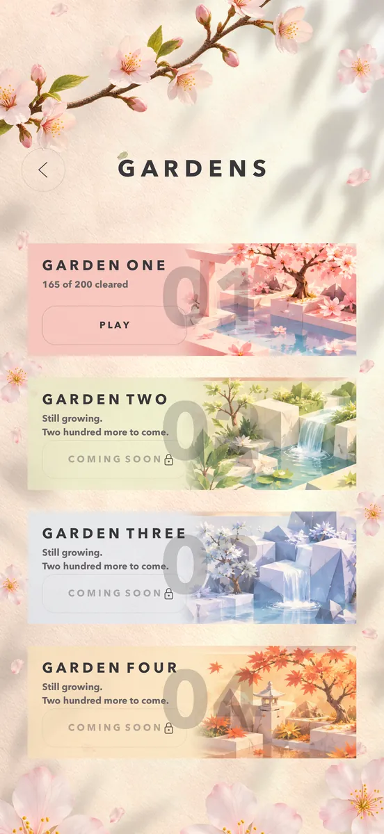 Four gardens, one open